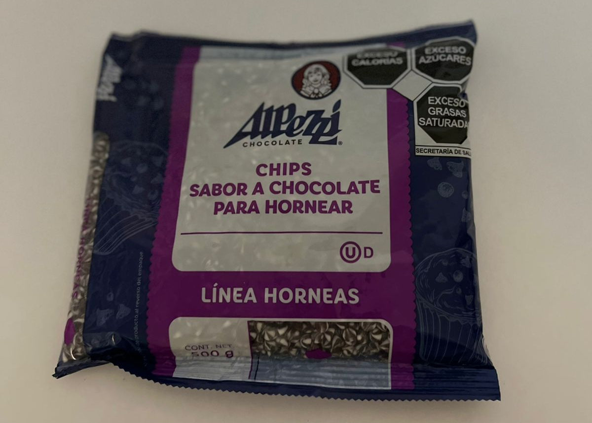 ALPEZZI chips bicolor blanco obscuro 500g