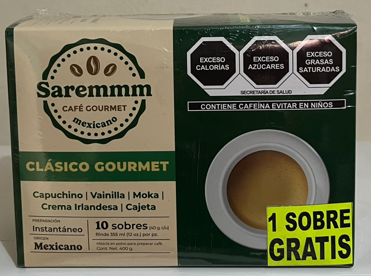 Sobres de cafe Saremmm.
