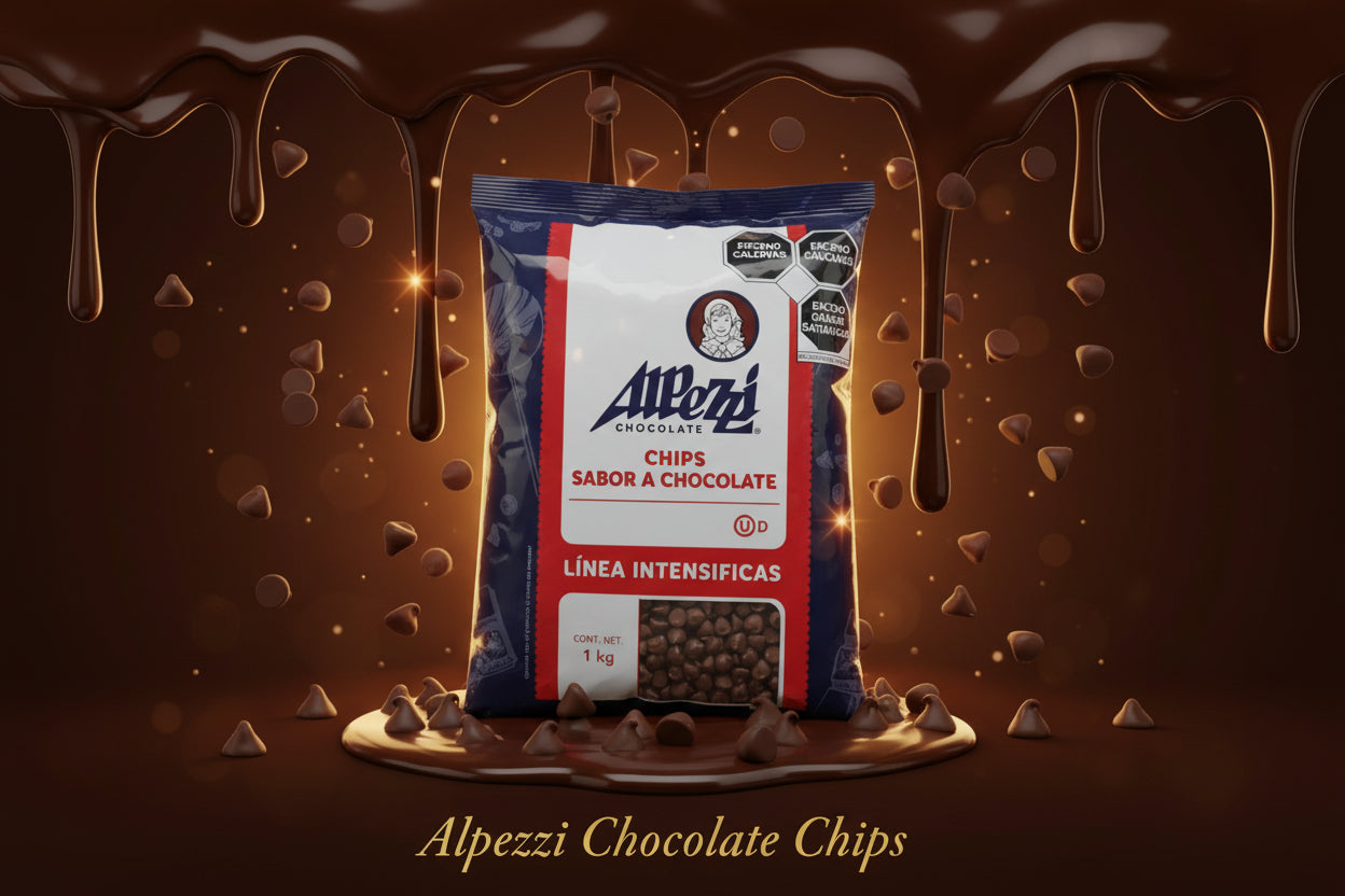 ALPEZZI chips sabor  chocolate 1K